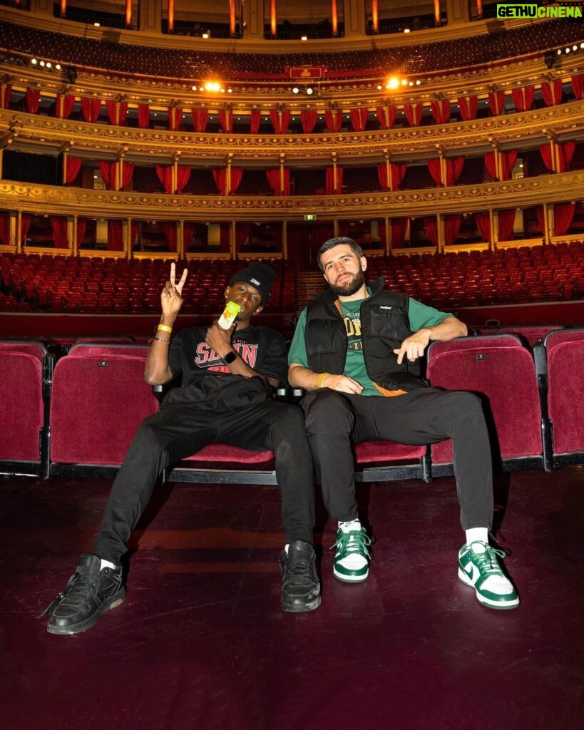 Josh Bradley Instagram - Not wearing all white Air Force Ones for once 😳 Royal Albert Hall, London