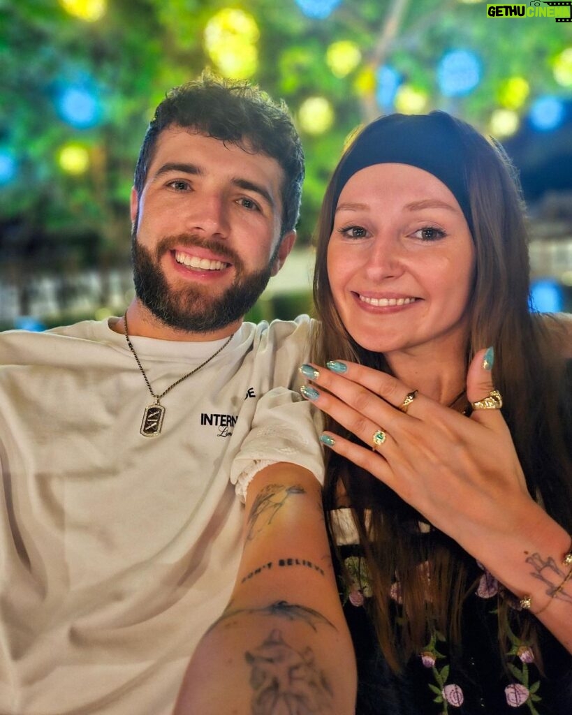 Josh Bradley Instagram - After 13 years we finally did it. We’re engaged! 💍