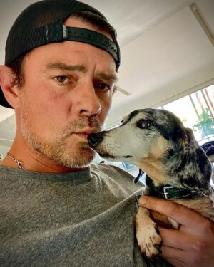 Josh Duhamel Instagram - This sweet little sausage is over 80 in human years, but she’s still the boss around here.
