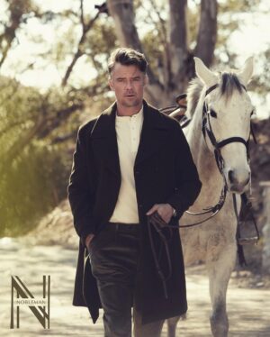 Josh Duhamel Instagram - To travel by horse or helicopter? To be a city slicker or a cowboy? I’m thinking a little bit of both... Thanks for an incredibly fun shoot @nobleman @longines
@johnrussophoto 
@stylebyfea