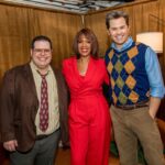 Josh Gad Instagram - A Broadway debut for the ages! Thanks for eating dreams with us @gayleking 🍽️✨ #GutenbergBway 📸: @triciambaron James Earl Jones Theatre