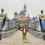 Josh Gad Instagram - Got the whole place to myself. Thank you @disneyland for giving me a quiet place to grab a coffee and roll some calls this morning. Figured my house was a little busy, so this was the next best thing. Also, I may or may not have decided to try my hand at a new form of @disney transportation, now that I’ve conquered being a Jungle Cruise Skipper. 🤔🛤️🚂 📸 credit: @taylouise66 Companion credit: @therealtonyshepherd