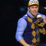 Josh Gad Instagram - To be fair, NOTHING could compare to #Frozen2 or #TrollsBandTogether🍽️✨ #gutenbergbway #triumphtheinsultcomicdog #andrewrannells #joshgad James Earl Jones Theatre