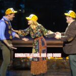 Josh Gad Instagram - Mama, I’m a famous Broadway producer now! #GutenbergBway #kerrybutler #andrewrannells #joshgad #broadway #musicals #musicaltheatre