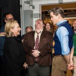 Josh Gad Instagram - Every night at the James Earl Jones theater, we eat dreams, but last night it’s fair to say our dreams ate us when we had the incredible and iconic @hillaryclinton join us onstage at @gutenbergbway as one of our final 7 producers. Thank you for making our dreams come true🙏🙏🙏 #6moreshows