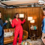 Josh Gad Instagram - A Broadway debut for the ages! Thanks for eating dreams with us @gayleking 🍽️✨ #GutenbergBway 📸: @triciambaron James Earl Jones Theatre