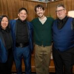 Josh Gad Instagram - Grant Gustin Guested at GUTENBERG! (Say that five times fast.) The @w4emusical star brought the house down at last night’s show 🍽️✨ #GutenbergBway 📸: @triciambaron James Earl Jones Theatre