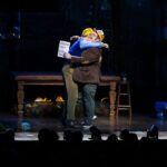 Josh Gad Instagram - Grant Gustin Guested at GUTENBERG! (Say that five times fast.) The @w4emusical star brought the house down at last night’s show 🍽️✨ #GutenbergBway 📸: @triciambaron James Earl Jones Theatre