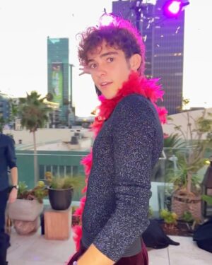 Joshua Bassett Instagram - glitter, games, n good times ! thank u @variety