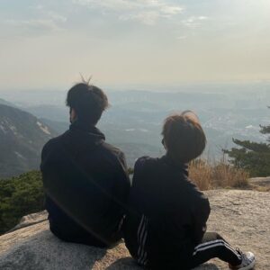 Ju-ne Instagram - 생애 첫 등산😁