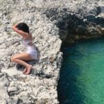 Jules LeBlanc Instagram - on the rocks Croatia