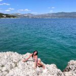 Jules LeBlanc Instagram - on the rocks Croatia