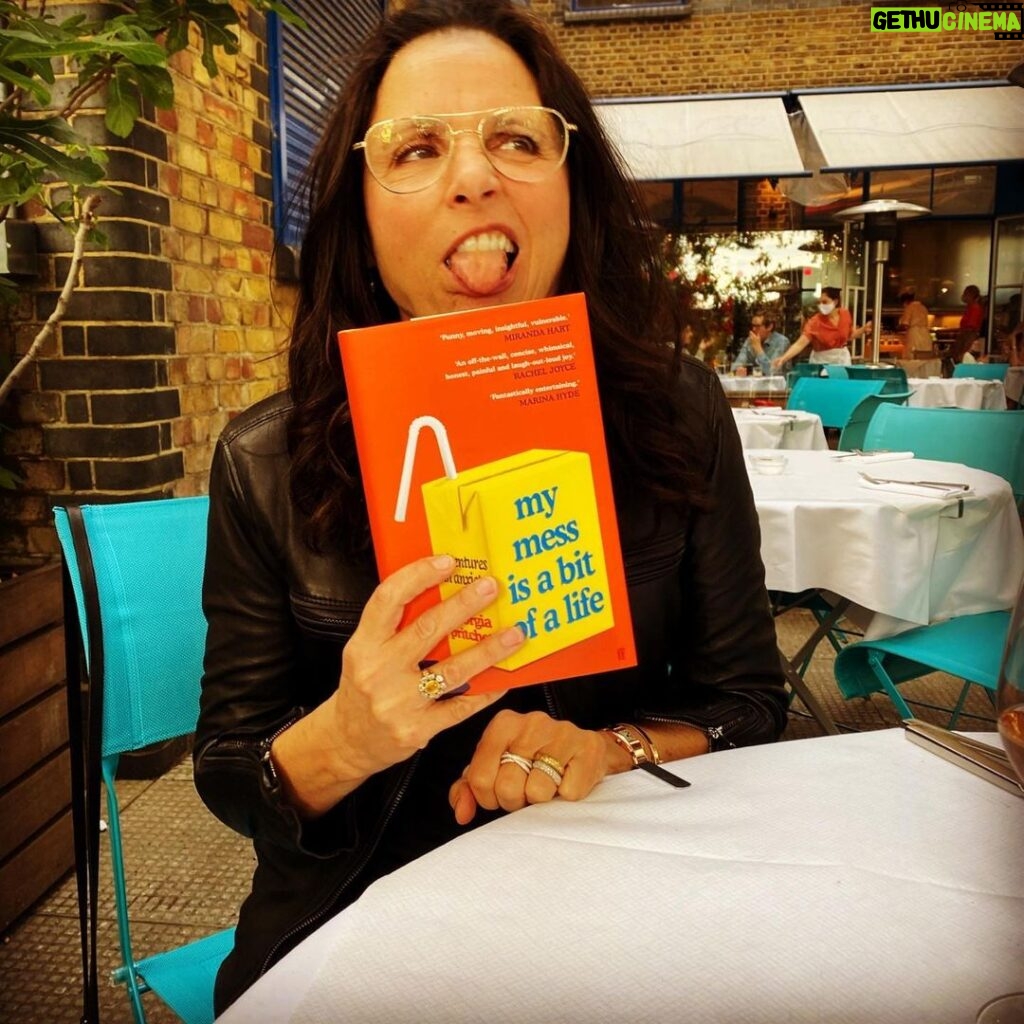 Julia Louis-Dreyfus Instagram - My pal @georgiapudding wrote this book. It’s so good, I wish I could eat it. Give it a taste! https://www.harpercollins.com/products/my-mess-is-a-bit-of-a-life-georgia-pritchett?variant=39344420749346
