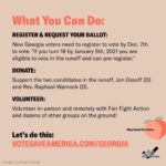 Julia Louis-Dreyfus Instagram - The Peach State will be holding two very competitive Senate runoffs on January 5 that will determine the control of the Senate. Let’s win these seats! 🍑 Go to @VoteSaveAmerica’s Georgia site for voter information, funds to donate to (either the Warnock + Ossoff campaigns or organizers on the ground), and ways to volunteer ➡️ link in bio. #GetMitchOrDieTrying