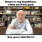 Julia Louis-Dreyfus Instagram - My friend, Larry David, is not on social media (smart guy), but his message is correct (very smart guy). Watch him right here and donate now to key races at the link in my bio.