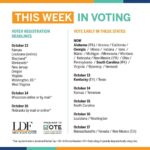 Julia Louis-Dreyfus Instagram - The @NAACP_LDF created a list of states that have voter registration deadlines and early voting open this week. Tag your friends in these states to make sure they have a plan to vote! 🗳
