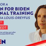 Julia Louis-Dreyfus Instagram - I'm excited to kick off this week's #WomenforBiden training on why it's important to share our health care stories. RSVP link in my bio!