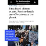 Julia Louis-Dreyfus Instagram - [@ayanaeliza 👋🏽 takeover post] There are ~23 million Black Americans who are *already* deeply concerned about the #ClimateCrisis. (MILLION!) But how can we expect Black people to effectively lead their communities on the existential threat of climate when faced with the existential threat of racism? This oped I wrote, connecting the dots on all we are dangerously squandering, is what inspired our IG Live conversation yesterday. Swipe to read. Link in stories and bit.ly/WaPoClimateBLM. Thoughts and prayers. Love and light. Those won’t solve racism or climate change. So what are you going to DO? The options are endless, and there is a place for *everyone* in this work. We sometimes talk about racial justice and climate justice as separate things. But in the end, as @mary.heglar reminded us is in a recent episode of her Hot Take podcast, justice is justice, it’s all one — big enough to hold us all. #BlackLivesMatter 🖤✊🏽 #ActOnClimate 💚🌎