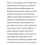 Julia Louis-Dreyfus Instagram - [@ayanaeliza 👋🏽 takeover post] There are ~23 million Black Americans who are *already* deeply concerned about the #ClimateCrisis. (MILLION!) But how can we expect Black people to effectively lead their communities on the existential threat of climate when faced with the existential threat of racism? This oped I wrote, connecting the dots on all we are dangerously squandering, is what inspired our IG Live conversation yesterday. Swipe to read. Link in stories and bit.ly/WaPoClimateBLM. Thoughts and prayers. Love and light. Those won’t solve racism or climate change. So what are you going to DO? The options are endless, and there is a place for *everyone* in this work. We sometimes talk about racial justice and climate justice as separate things. But in the end, as @mary.heglar reminded us is in a recent episode of her Hot Take podcast, justice is justice, it’s all one — big enough to hold us all. #BlackLivesMatter 🖤✊🏽 #ActOnClimate 💚🌎