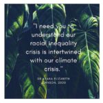 Julia Louis-Dreyfus Instagram - Join me this Juneteenth at 10a PT / 1p ET for an Instagram Live with Dr. Ayana Elizabeth Johnson ( @ayanaeliza ) as she and I talk about the intersection between racism and the climate crisis. After the live concludes, she will be taking over my social media channels and sharing her invaluable expertise. Feel free to submit questions now in the comments! #BlackLivesMatter #PassTheMic #ClimateCrisis