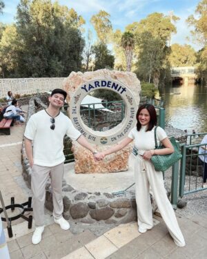 Julie Anne San Jose Instagram - 📍Sea of Galilee📍Jordan River 🫶🏼🙏🏻