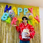 Jung Yun-ho Instagram - 생일 축하해주신 여러분! 모두 감사드립니다♥ Thank U♥ #1일1땡