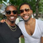 Jussie Smollett Instagram - Thank you brother @pjphoenix & @viivhealthcare for holding such sacred space for community and allowing myself and @timothymrichardson to share a bit of @bboybluesthefilm with y’all at the #WithLoveViiV Exhibit. Truly some of my favorite moments yet. Cheers to you, your husband and the entire organization. Let’s keep these conversations going. Nothing but love and respect. @james.e.hardy.9’s #BBoyBluesTheFilm is streaming now on @betplus. Dallas, Texas