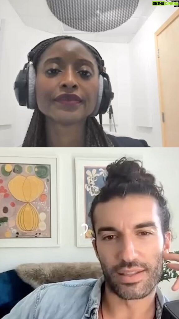 Justin Baldoni Instagram - One of the reasons why I wrote #BoysWillBeHuman is so our boys can envision a world where they don’t have to kill off the emotional parts of themselves. The parts that make them HUMAN. Thank you @iamishasesay for the amazing - and important conversation about men’s mental Health. And if you know a boy between 11 to 100, the link to purchase is in my bio 💛 #bellhooks #mentalhealth