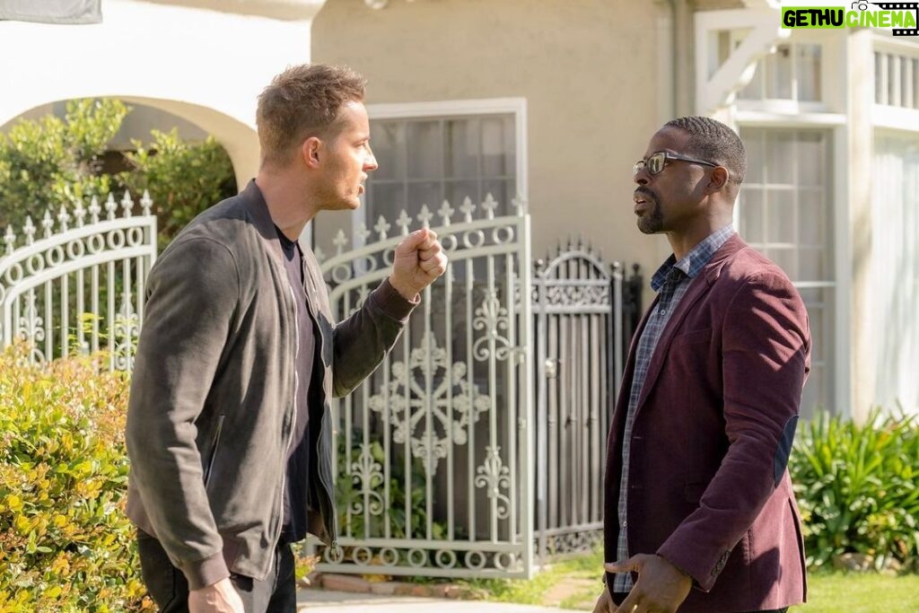 Justin Hartley Instagram - Kevin and Randall about to settle this once and for all... #ThisIsUs