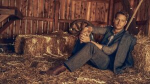 Justin Hartley Instagram - Feeling well-seasoned 🥩 Thanks to @storyandrain for the chat, @randallslavin for the 📸 and @andreapezzillo for the grooming! Styled by @samspector #StoryAndRain