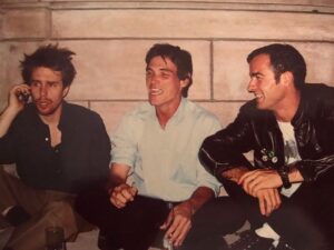 Justin Theroux Instagram - Sam, Billy and me.
We all remember where we were and who we were with… This photo was taken the night before. I remember nothing else other than we had a wonderful night and were laughing a lot. At this moment I had no idea how grateful I would be to wake up on 9.11 with my NYC boys so close by. We were so happy on this night. 
#neverforget 💔
