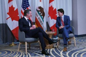 Justin Trudeau Instagram - Canadians and Californians have felt the impacts of climate change – and understand the opportunities that come with climate action. @GavinNewsom and I spoke about that and many other priorities today, and about how we can keep working together. Good to see you again, my friend.
🇨🇦
Les Canadiens et les Californiens ressentent les changements climatiques et comprennent les possibilités de l’action climatique. @GavinNewsom et moi avons notamment parlé de cela et des moyens de continuer à travailler ensemble. Heureux de notre rencontre, mon ami.
