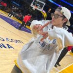 Juyeon Instagram - 🏀💛💜 @nba @nbastyle_kor @lakers #NBA #엔비에이 #느바앤미 #lakers #LA레이커스