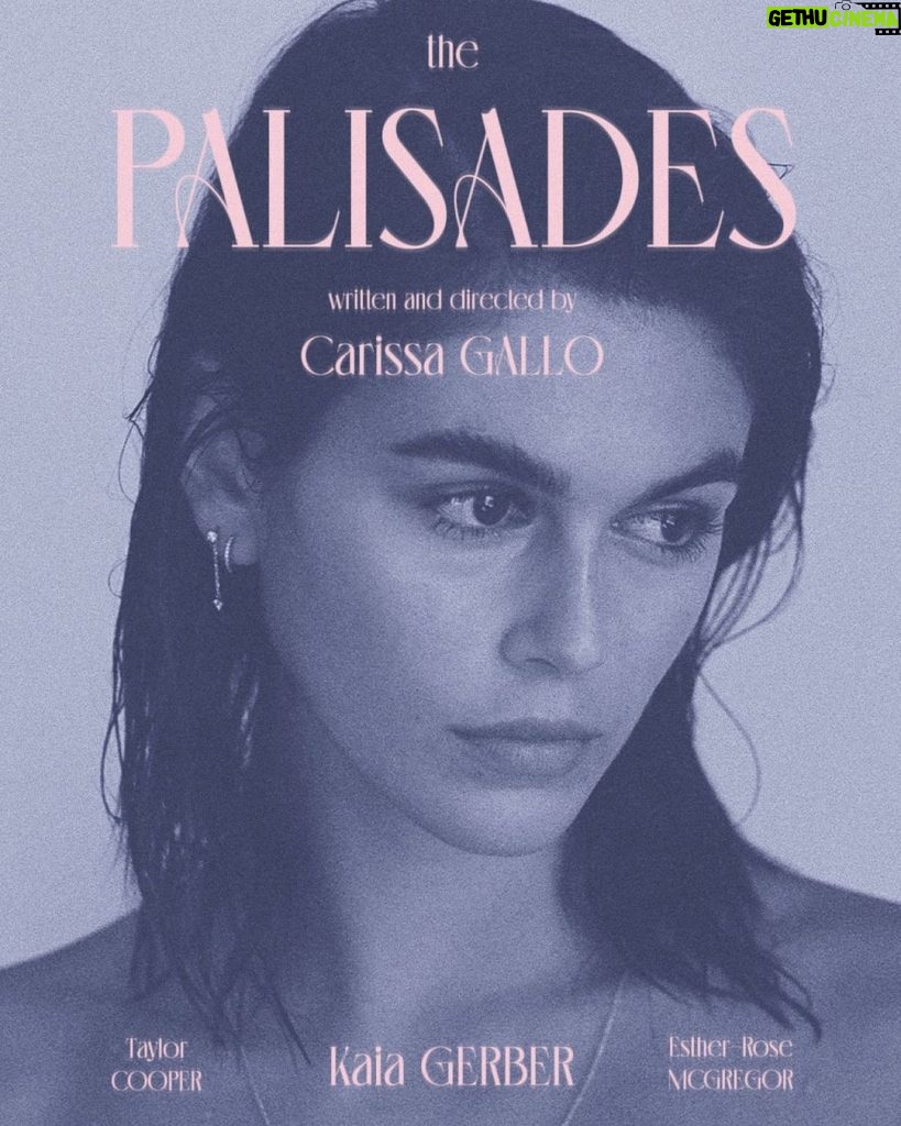 Kaia Gerber Instagram - alex… coming soon @thepalisadesfilm @carissajg