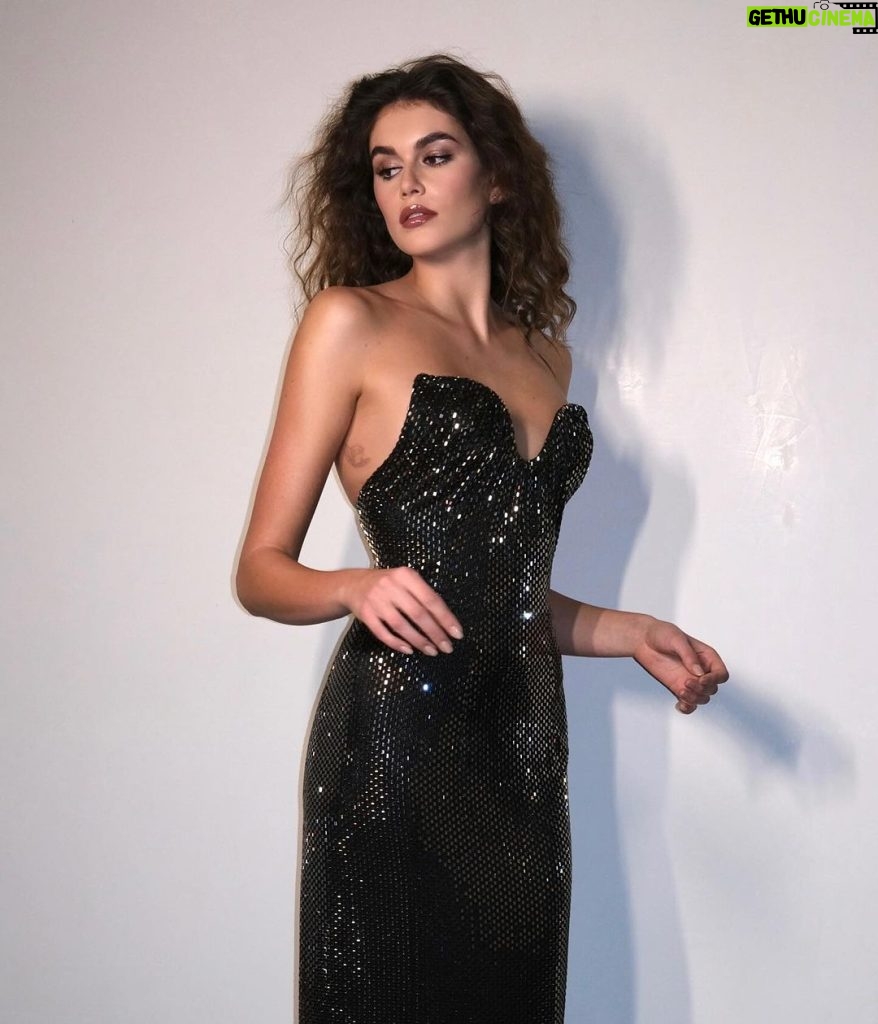 Kaia Gerber Instagram - @celine dress of my dreams