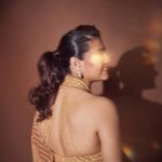 Kajol Instagram - Just a girl standing in front of her wardrobe, asking for more gold. 💁‍♀️🌟 #ootd #drapedingold #sparkleandshine #yehdilmangemore