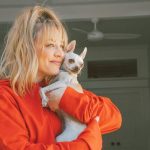 Kaley Cuoco Instagram - Just had to share a sneak peek from our first ever @ohnorman shoot on Tuesday with you!❤️Turns out Opal is a dog model at heart! We’re posting some BTS over on @ohnorman’s stories today, and I’d love for you to follow along. Launch is THIS MONTH!! 😱🐾 ( 📷 @natgirsberger ) we are so excited and thank you again for going on this journey with us! 💋