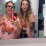 Kaley Cuoco Instagram - Should we post the other ones? Don’t worry, neither of us are gonna become hair stylists. Original video by @makeupsface (which we are convinced is AI)