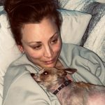 Kaley Cuoco Instagram - 🥹There are no words to describe our dearest little Kingy. He was the first dog @tommypelphrey and I rescued together and honestly the most special. I saw him online shaking in a shelter in Atlanta while I was away in Germany , and asked the shelter to hold him because we just had to have him. A month later we were in Atlanta for Tom’s work, and we spent an entire day driving hours to go pick up King. It was ♥️ ! We did not have him nearly long enough. What started as a 6 pound , skinny , wouldn’t drink water , fur less, scared dog, turned into a chubby , hilarious , side plopping, eye kissing part of our family. The hardest part about adopting seniors with medical issues, is we truly don’t know how long we have. All I know is Kingy gave us the most joy over the last year in a half and we could not love him more. 🌈 to everyone that helped with Kingy’s journey along the way, thank you. I urge you to rescue your next best friend ❤️‍🩹 He has left his paw print on our family’s hearts forever 🐾
