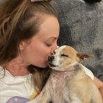 Kaley Cuoco Instagram - 🥹There are no words to describe our dearest little Kingy. He was the first dog @tommypelphrey and I rescued together and honestly the most special. I saw him online shaking in a shelter in Atlanta while I was away in Germany , and asked the shelter to hold him because we just had to have him. A month later we were in Atlanta for Tom’s work, and we spent an entire day driving hours to go pick up King. It was ♥️ ! We did not have him nearly long enough. What started as a 6 pound , skinny , wouldn’t drink water , fur less, scared dog, turned into a chubby , hilarious , side plopping, eye kissing part of our family. The hardest part about adopting seniors with medical issues, is we truly don’t know how long we have. All I know is Kingy gave us the most joy over the last year in a half and we could not love him more. 🌈 to everyone that helped with Kingy’s journey along the way, thank you. I urge you to rescue your next best friend ❤️‍🩹 He has left his paw print on our family’s hearts forever 🐾