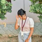 Kalyani Anil Instagram - 🤍🌸 Stealing @sonu_.sajeev ‘s udup 😌 📸 @_.vichuuuu_ 🫶🏻 #college #marivanioscollege Mar Ivanios College