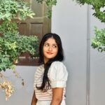 Kalyani Anil Instagram - 🤍🌸 Stealing @sonu_.sajeev ‘s udup 😌 📸 @_.vichuuuu_ 🫶🏻 #college #marivanioscollege Mar Ivanios College