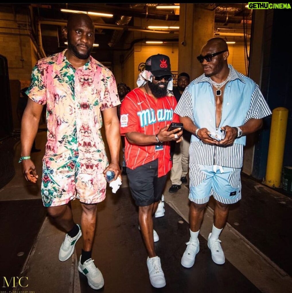 Kamaru Usman Instagram - AfroNation Miami 🫶🏿🙏🏿 📸 @michaeltubescreations