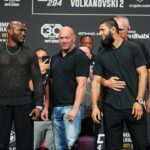 Kamaru Usman Instagram - UFC 294 FACE-OFF 2 DAYS AWAY 👊🏿🇳🇬🫶🏿 #UFC294 #AbuDhabi Abu Dhabi, United Arab Emirates