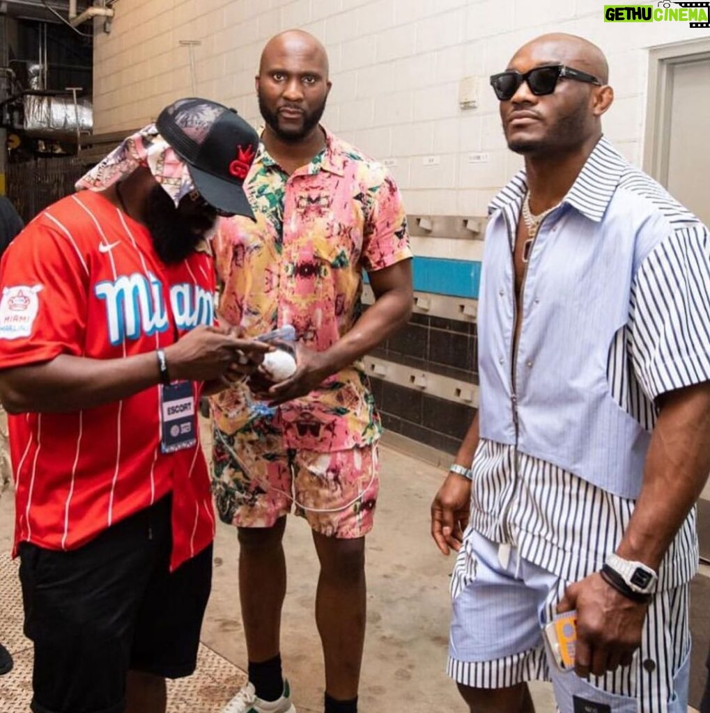 Kamaru Usman Instagram - AfroNation Miami 🫶🏿🙏🏿 📸 @michaeltubescreations