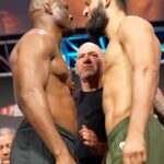 Kamaru Usman Instagram - Tomorrow we work!! 👊🏿🫶🏿🇳🇬 #ufc294 #abudhabi Abu Dhabi, United Arab Emirates