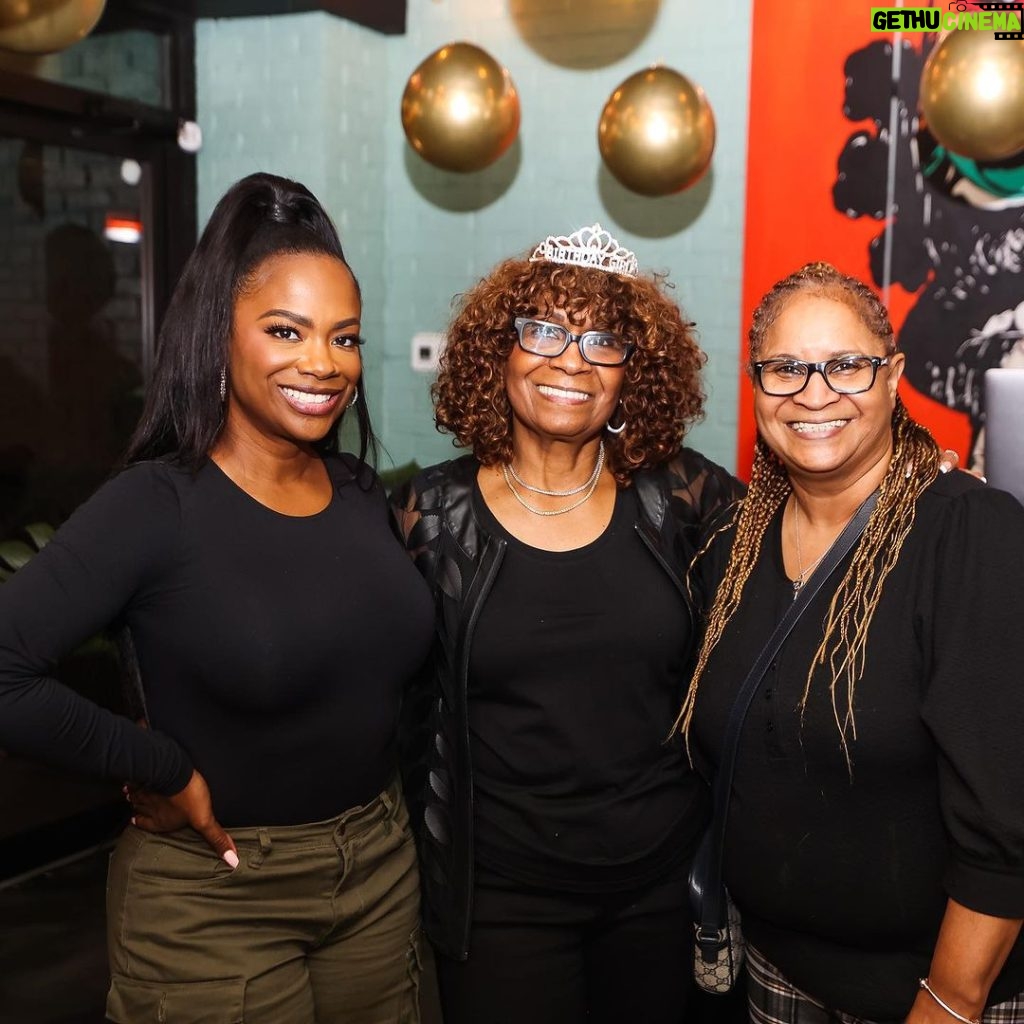 Kandi Burruss Tucker Instagram - Family & friends got together to celebrate my mom & we had so much fun! I love when my family gets together. @mamajoyce1_ was so happy!