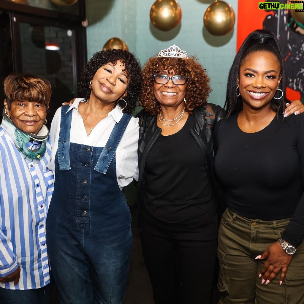 Kandi Burruss Tucker Instagram - Family & friends got together to celebrate my mom & we had so much fun! I love when my family gets together. @mamajoyce1_ was so happy!