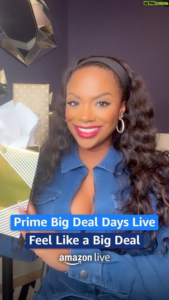 Kandi Burruss Tucker Instagram - #PrimeBigDealDays Live is here! Shop all day today & tomorrow to #feellikeabigdeal! You might even catch @kandi’s list of must-haves in the stream 🛍️
