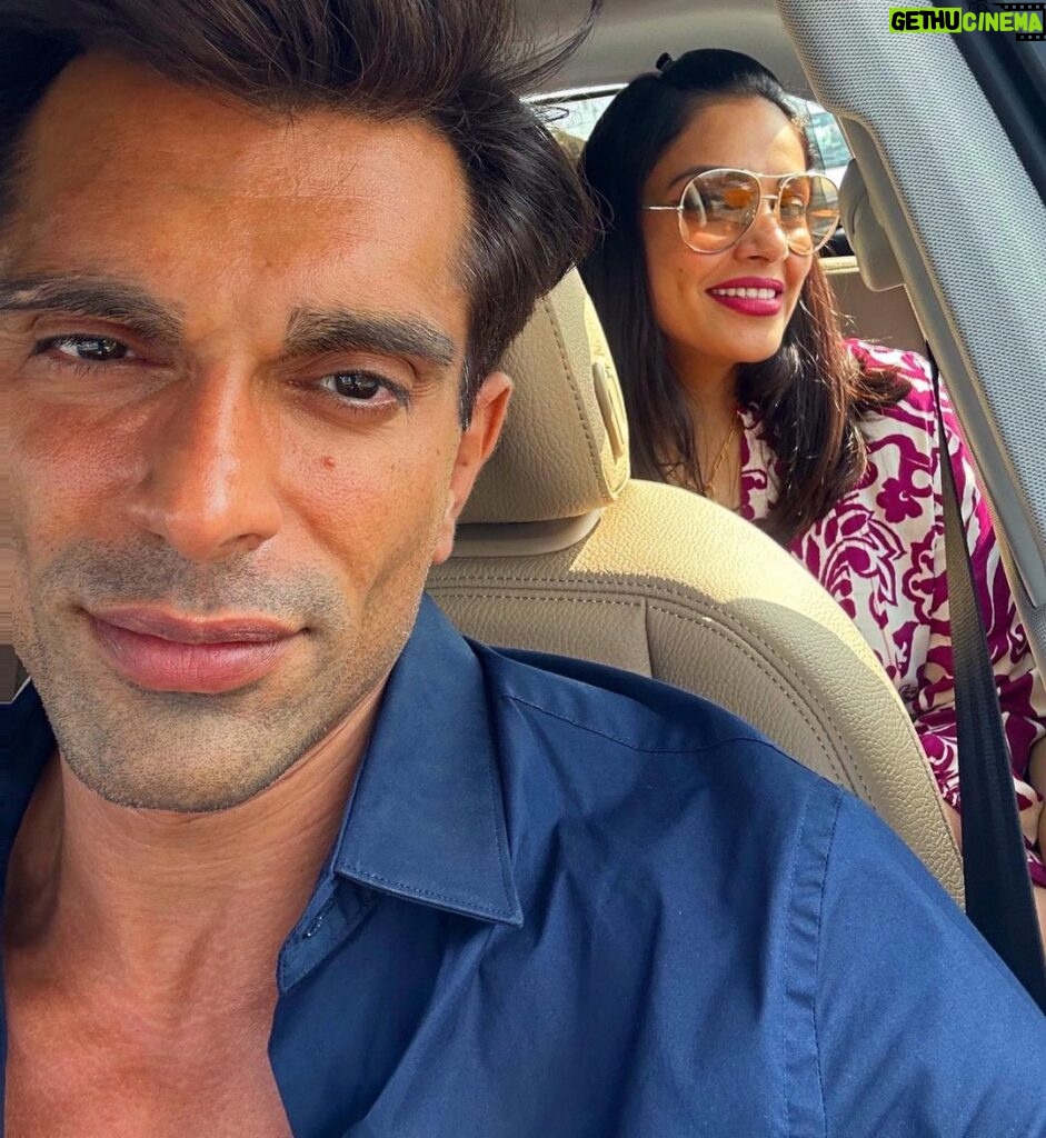 Karan Singh Grover Instagram - 🔱 Some have wings on their back , I have the whole angel on mine. @bipashabasu #monkeylove #devikimaa #loveyourself